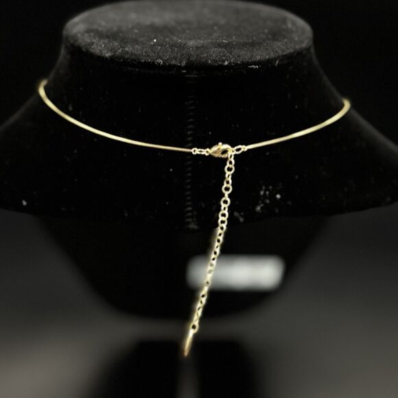 Anthropologie Gold Ring Necklace Pendant - Picture 3 of 4